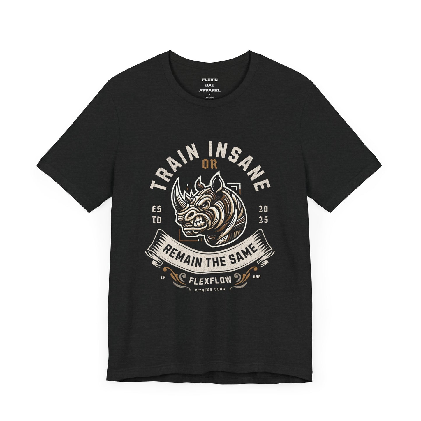 Train Insane or Remain the Same - Flexflow Fitness T-Shirt